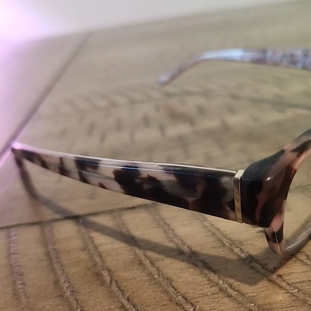 FRAMES ONLY Juicy Couture JU 136 0L76 Tortoise Pink Rectangular Eyeglasses 135